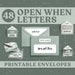 48 Printable Open When Letters for Boyfriend or Girlfriend. Open When Envelopes Are a Perfect ...