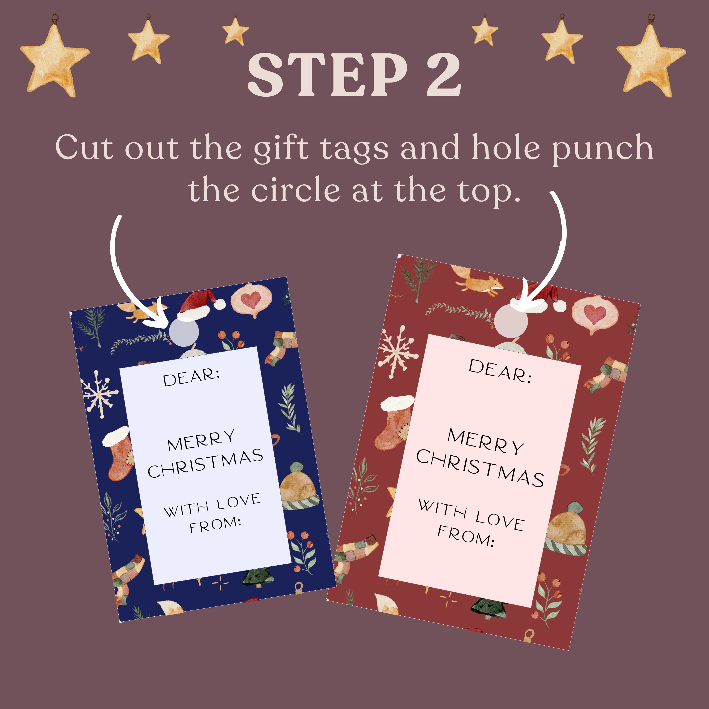 Printable Christmas Gift Tags – 9 Colors, Instant Download (PDF) - Etsy ...