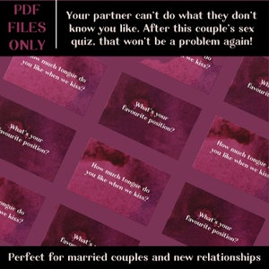 Printable Sex Game Quiz. Sexy Card Game. ADULT ONLY