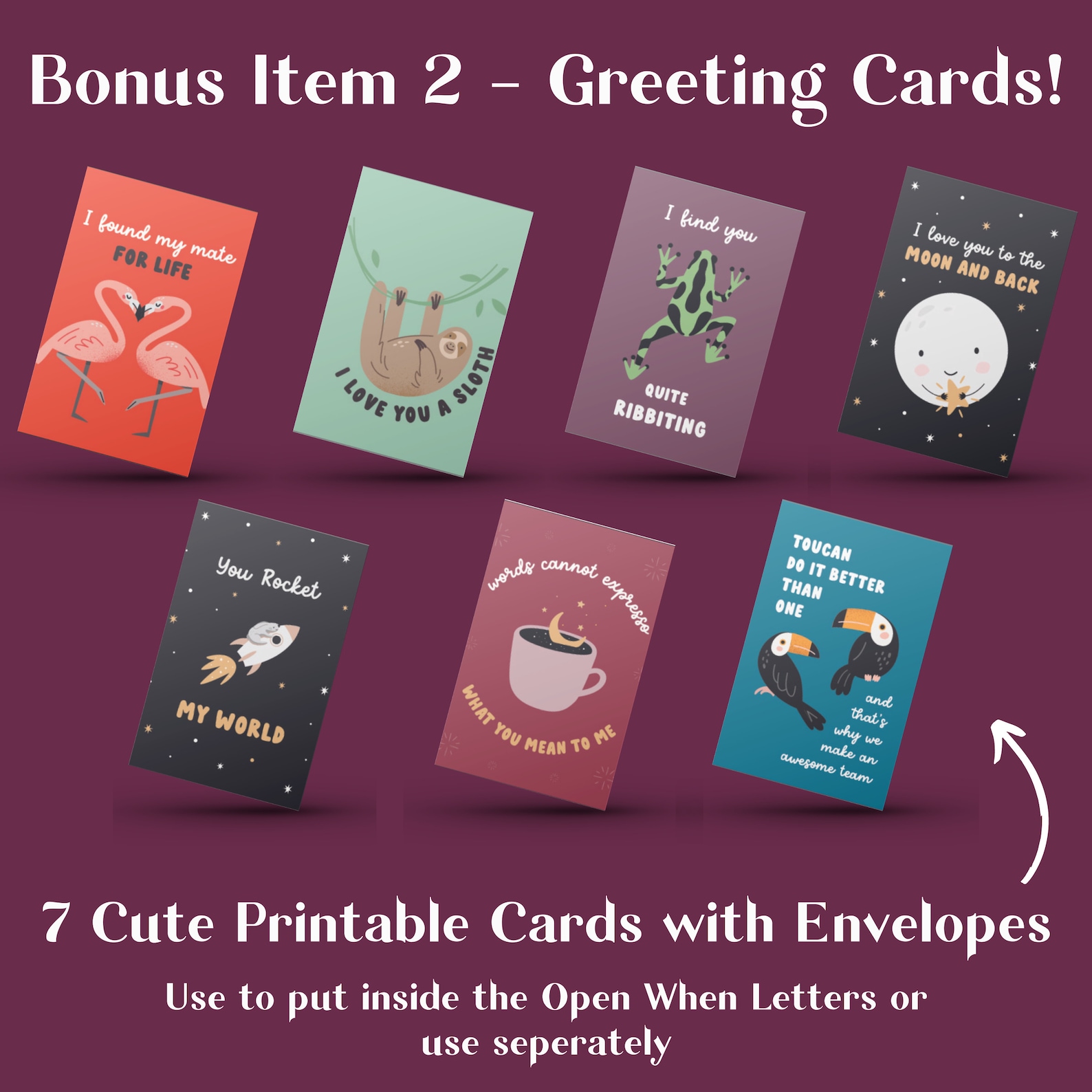 48 Printable Open When Letters for Boyfriend or Girlfriend. - Etsy Australia