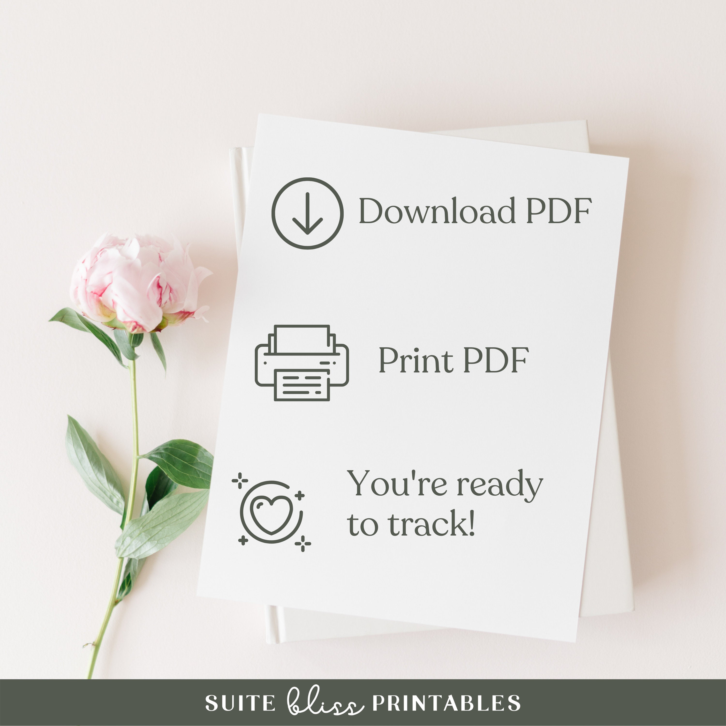 6 Habit Tracker Printables. Yearly Habit Tracker, Monthly Habit Tracker ...
