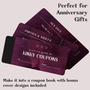 Printable Kinky Sex Coupons. A Naughty Coupon Book of Sex Coupons for Him. Kinky Gifts for Him ...