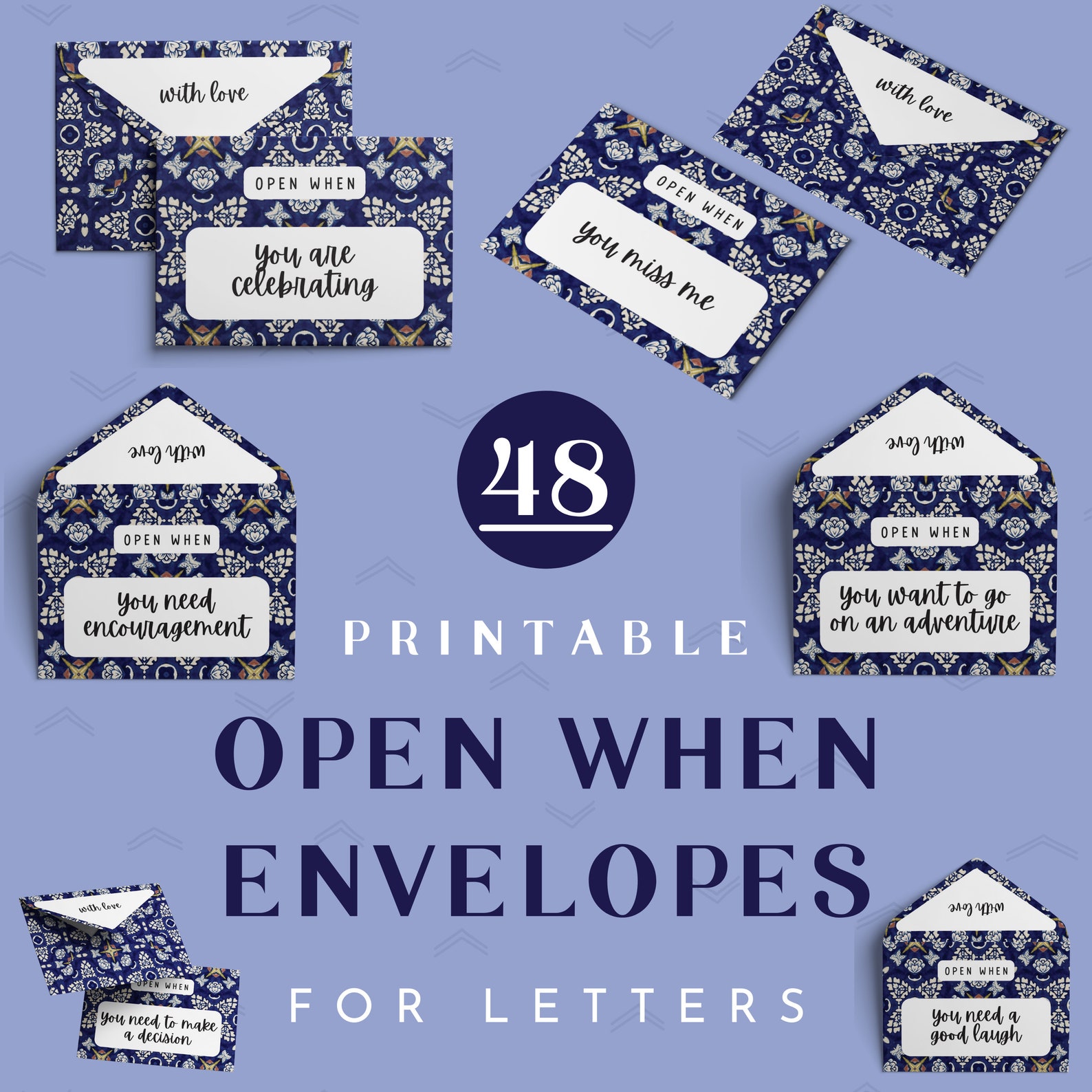 48 Printable Open When Letters for Boyfriend or Girlfriend. Open When Envelopes Are a Perfect ...