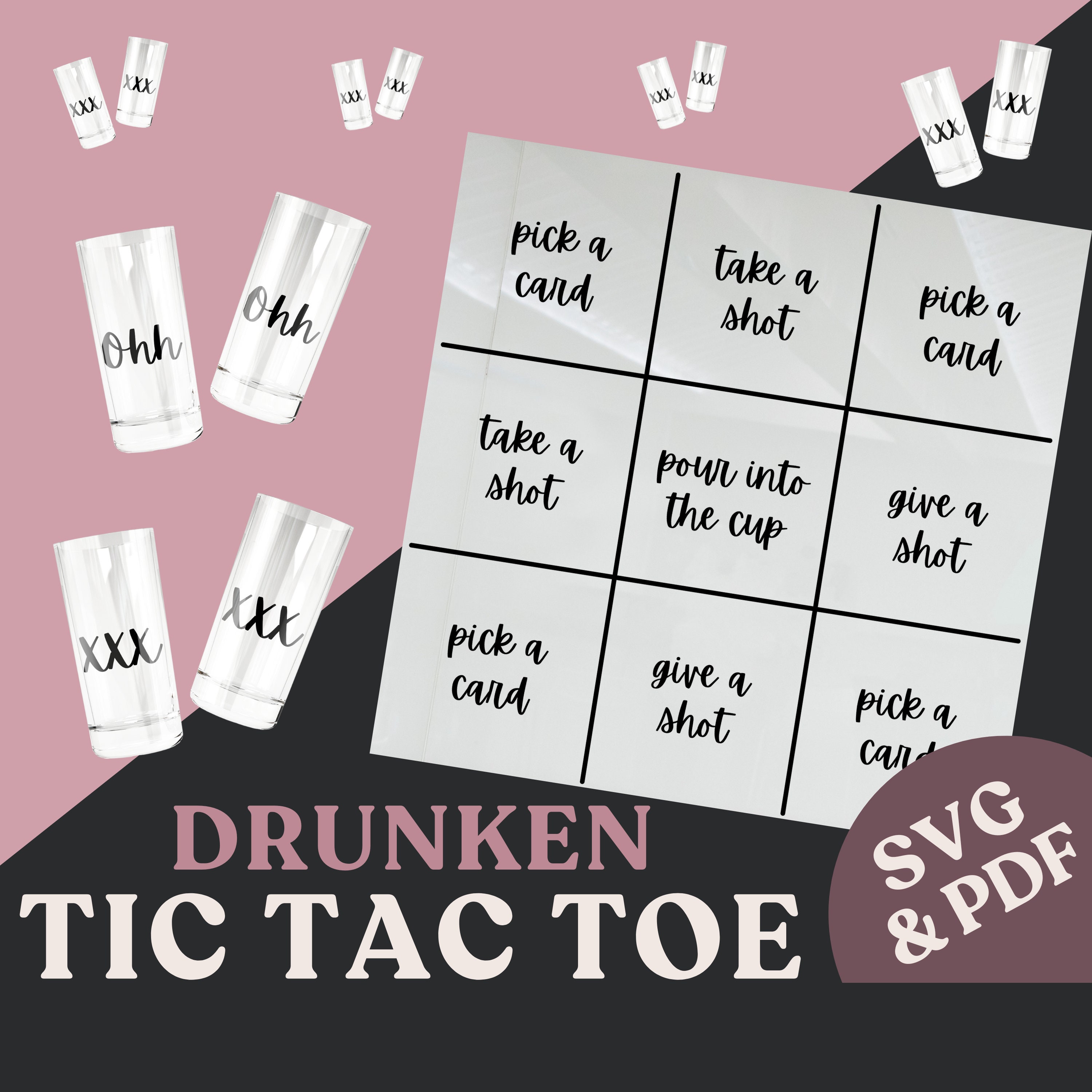 Drunken Tic Tac Toe Rules Printable Tic Tac Toe Rules 