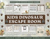 Printable Dinosaur Escape Room Game: Kids Jurassic Party (PDF)