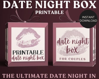 Kit imprimible para una cita romántica: Juegos y actividades románticas (descarga digital)