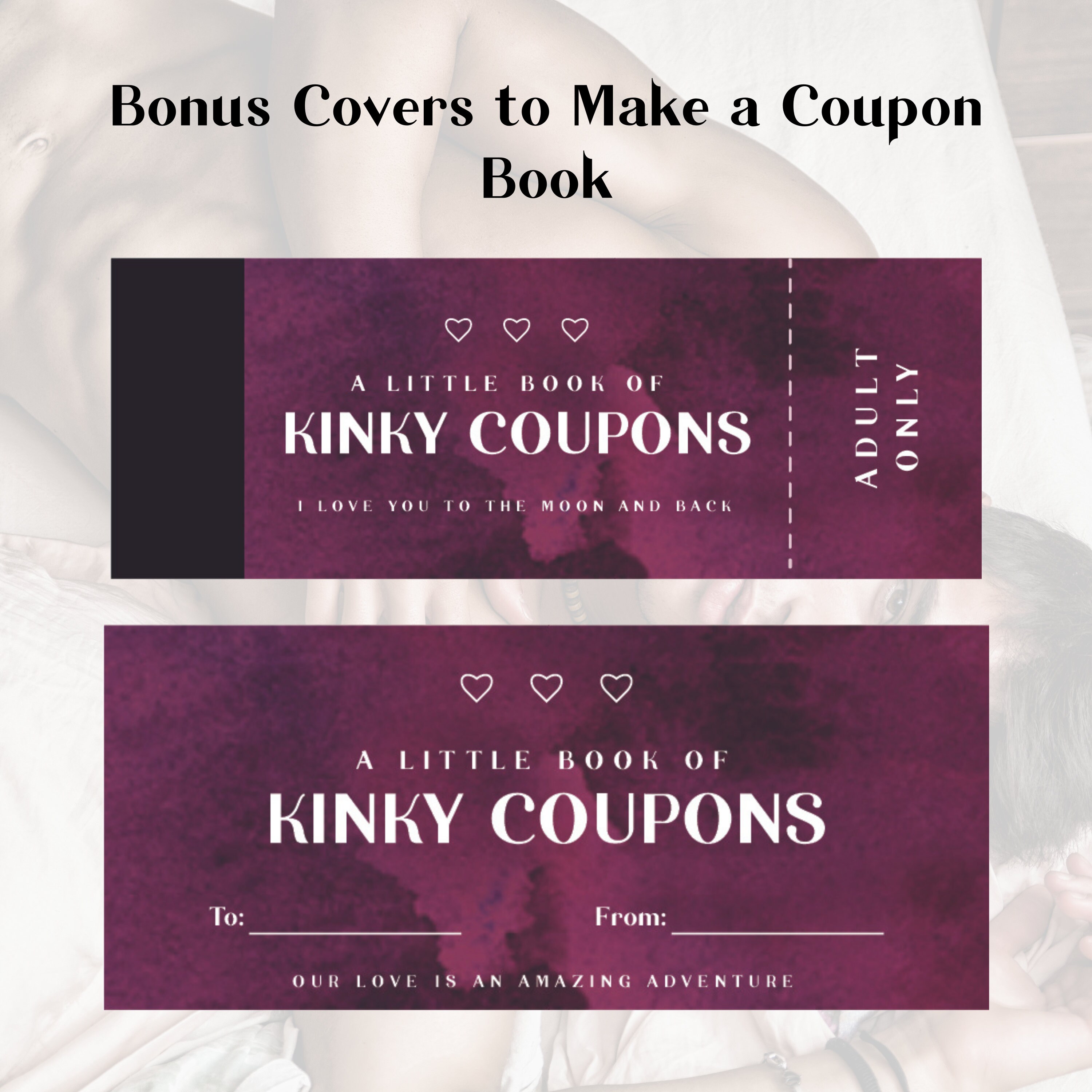Printable Kinky Sex Coupons. A Naughty Coupon Book of Sex Coupons for Him. Kinky Gifts for Him ...