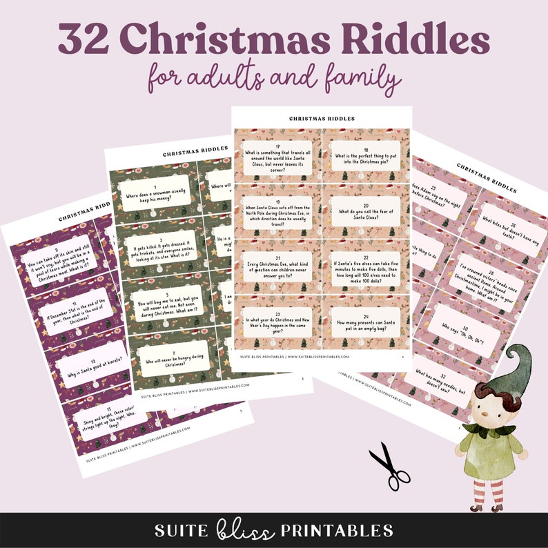 Printable Christmas Riddles With Answers Christmas Riddles for Adults Printable Christmas Riddles With Answers Christmas Riddles for Adults