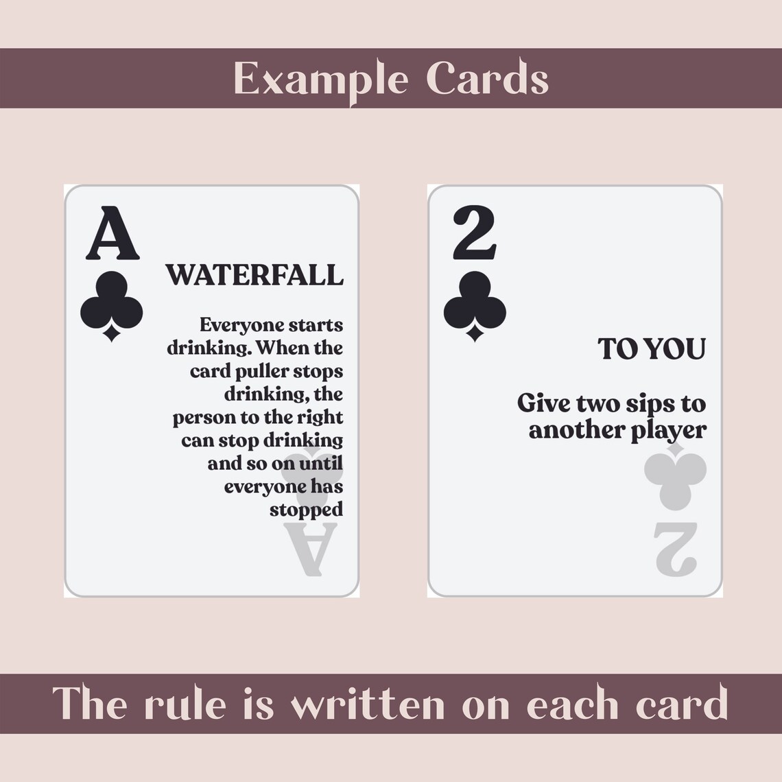 Kings Cup Rules &amp; Playing Cards. Printable Drinking Games for - Etsy ...