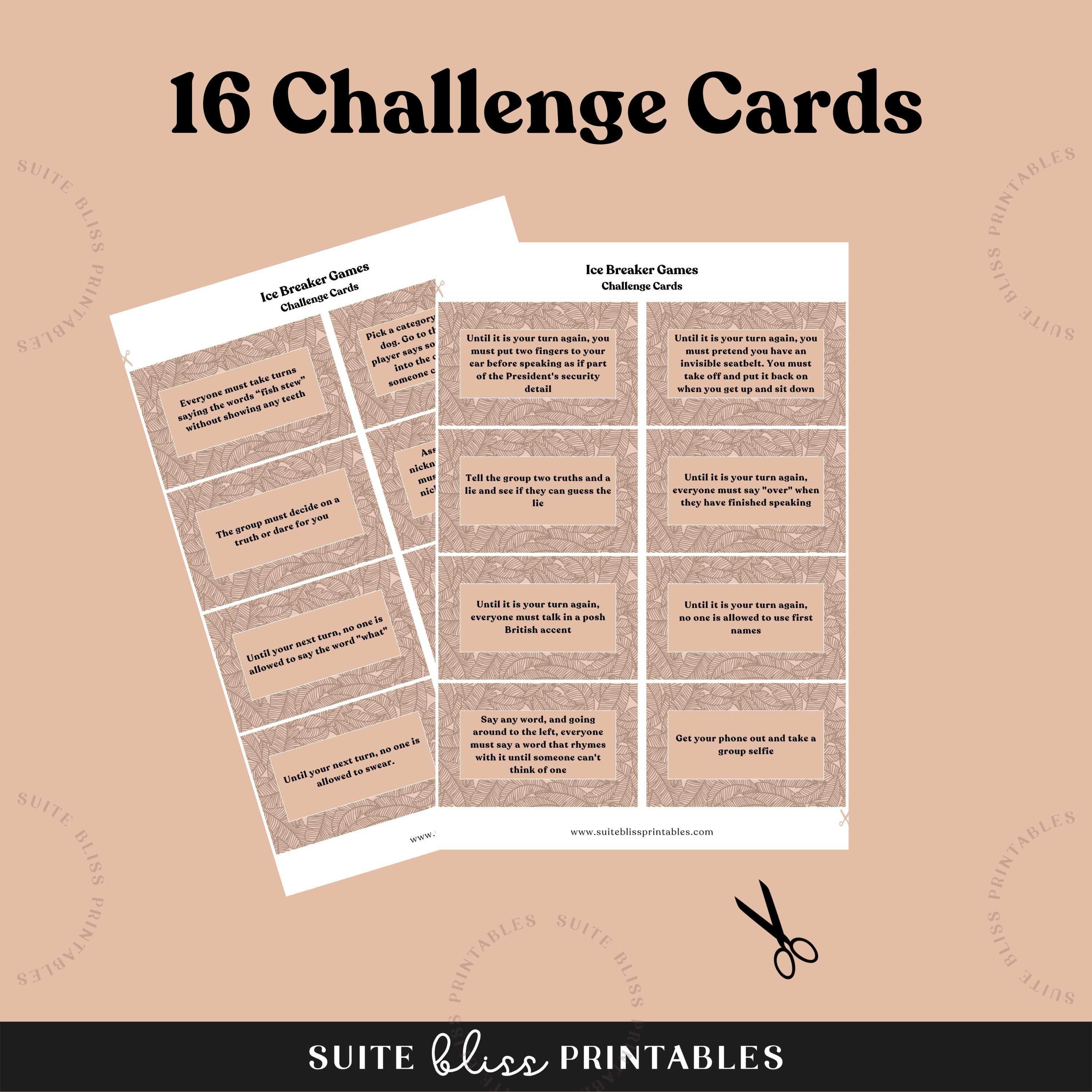 Printable Icebreaker Games. Bring the Fun With This Group Ice - Etsy ...