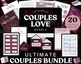 Ultimate Couples Love Bundle (20 Printables) | Date Night Ideas | Couples Games | Couples Gifts | Drinking Games | Kinky Games and More!