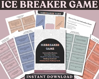Printable Icebreaker Games. Bring the Fun with this Group Ice Breaker Game. Perfect as Team Building Games, Family Reunion Games & Holidays!