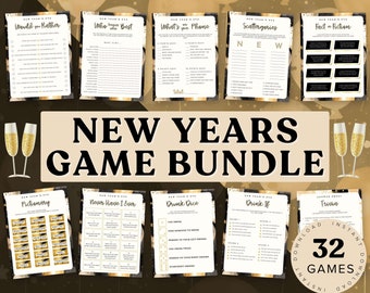 New Years Games Printable for Adults | New Years Eve Game Night | New Years Eve Games Bundle | New Years Party Games | NYE Games 2024