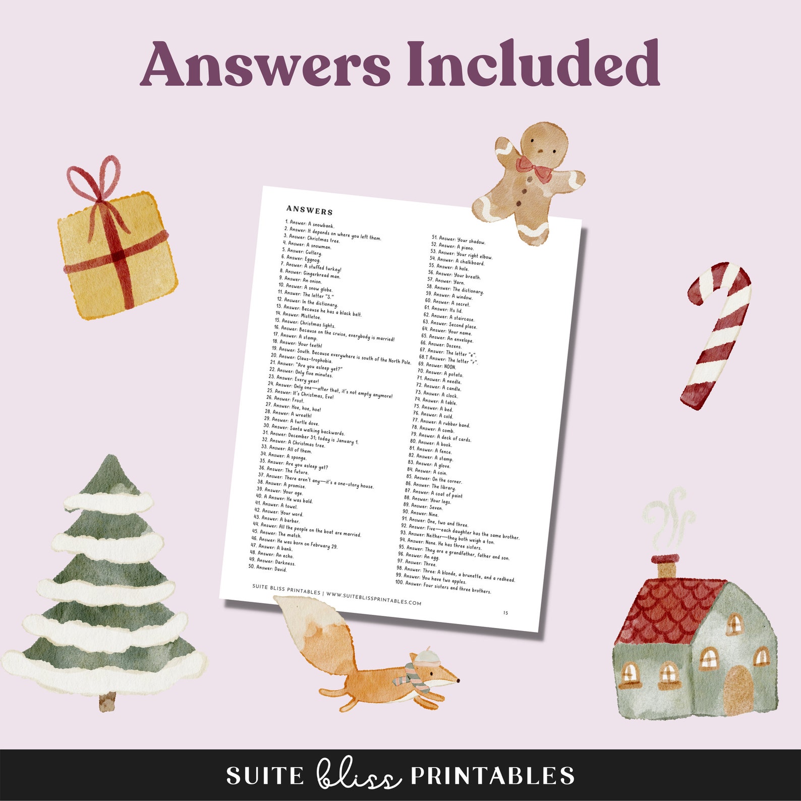 Printable Christmas Riddles With Answers Christmas Riddles for Adults Printable Christmas Riddles With Answers Christmas Riddles for Adults