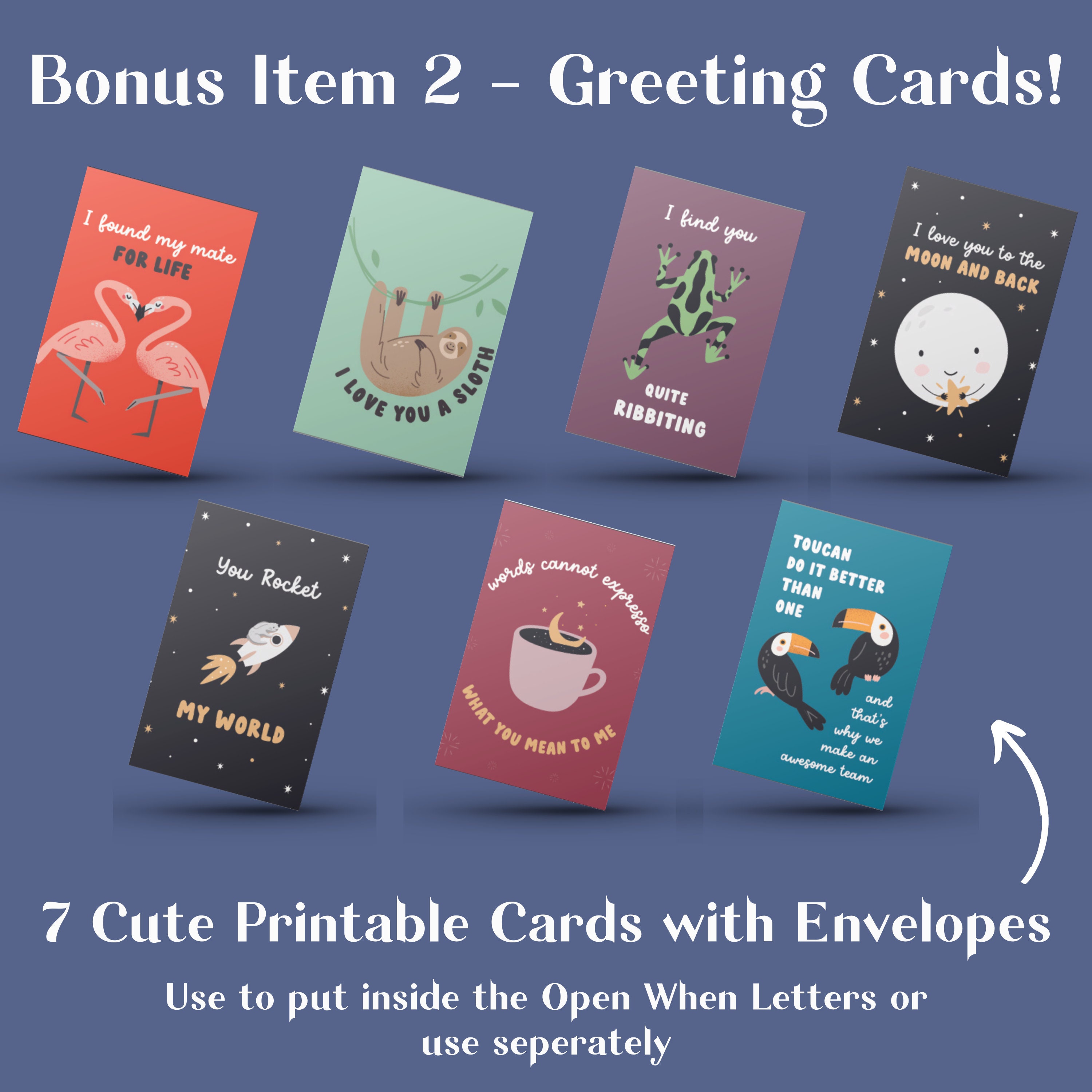 48 Printable Open When Letters for Boyfriend or Girlfriend. - Etsy Australia