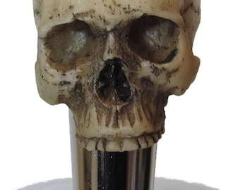 No Jaw Skull Beer Tap Handle Sports Bar Kegerator Resin Zombie Breweriana