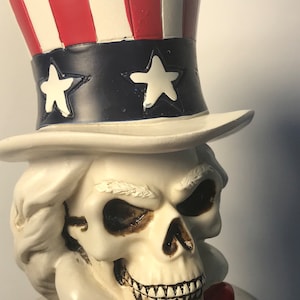 UNCLE SAM Shift Knob USA Patriotic Hat Stars Stripes Bow Tie