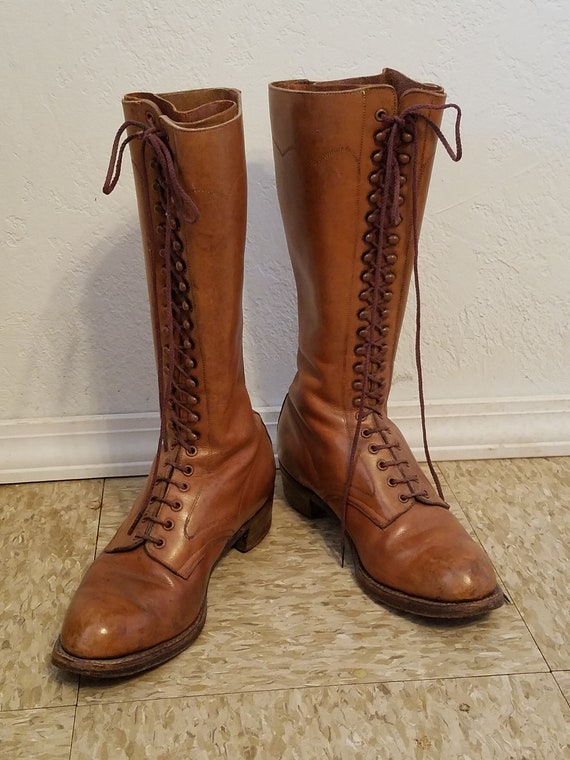 Antique French Hiking Boots From The 1920's Gem