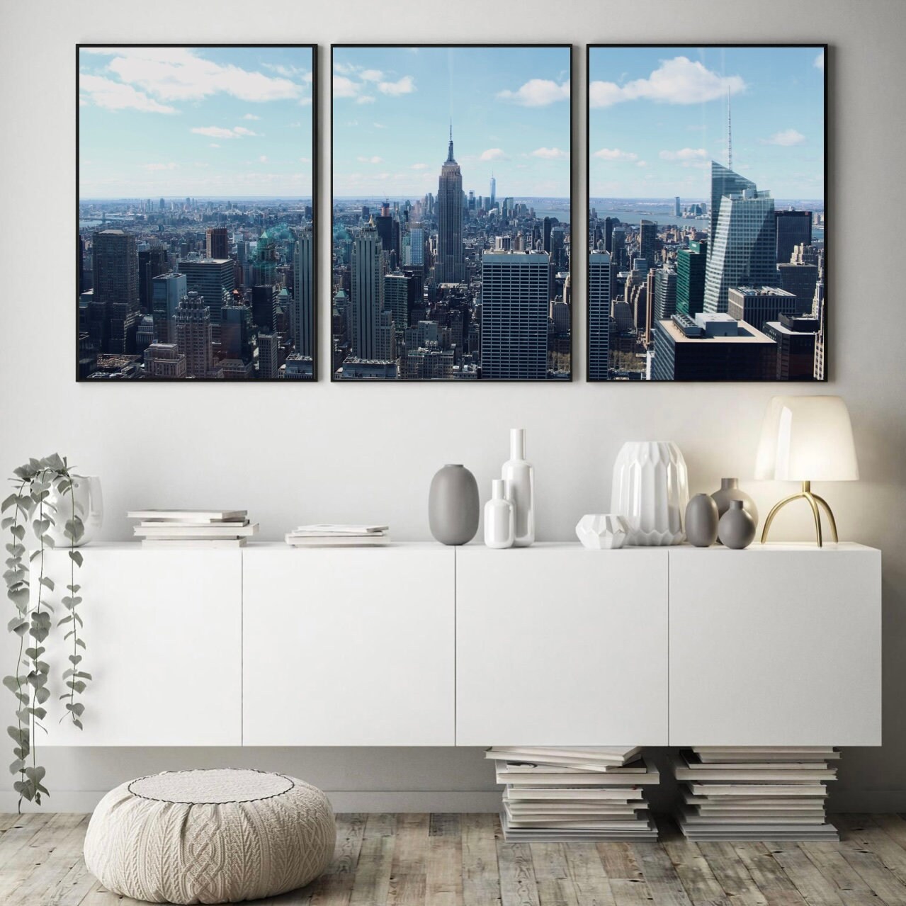 New York City Skyline Photography Prints 3 Piece Wall Art - Etsy