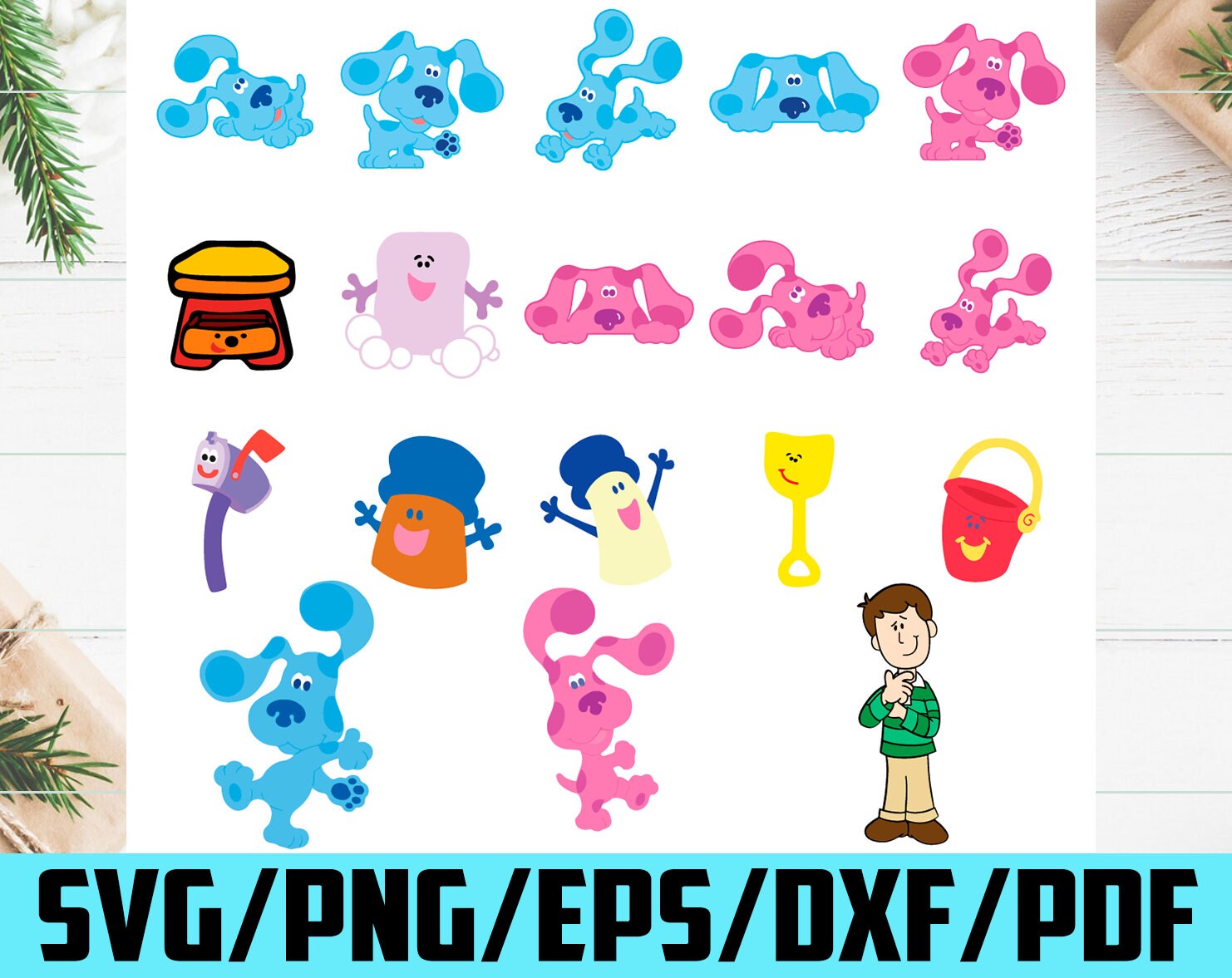 Download Blau clues Svg Bundle Trending Svg Blues Clues Svg Blues ...