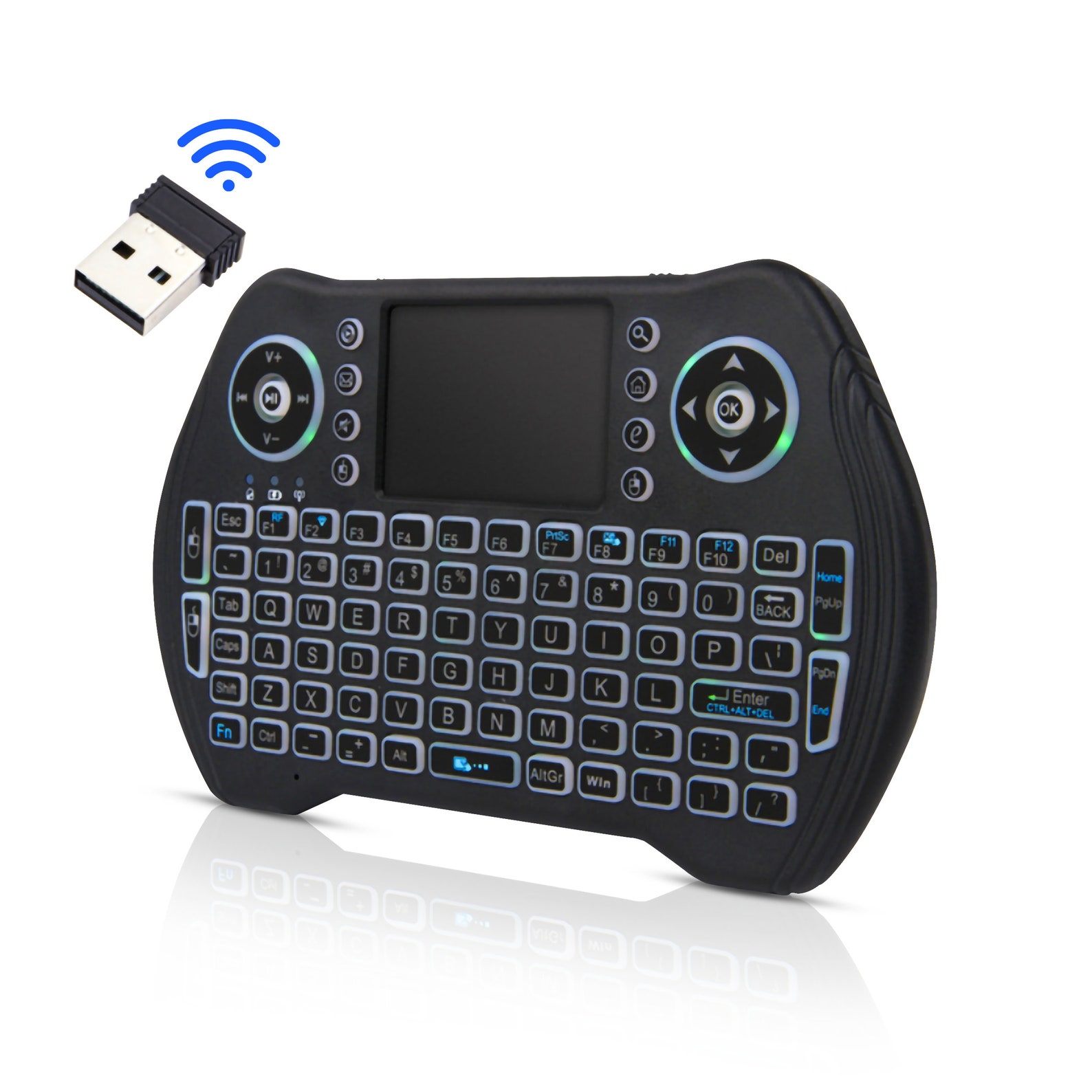 Backlit Wireless Keyboard with touchpad Mouse 2.4GHz Universal Etsy