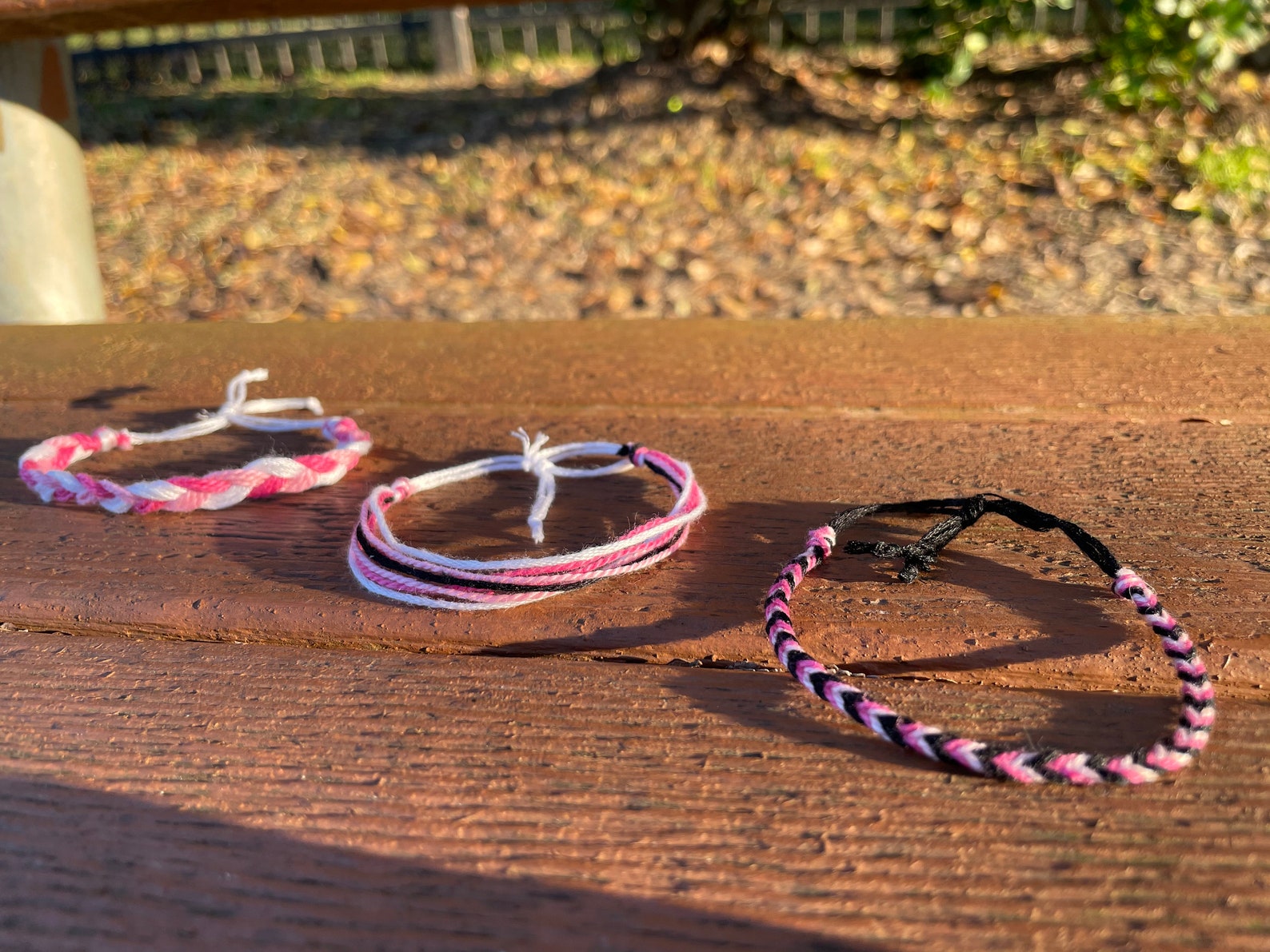 Pura Vida style bracelets pink thread/string bracelet set Etsy