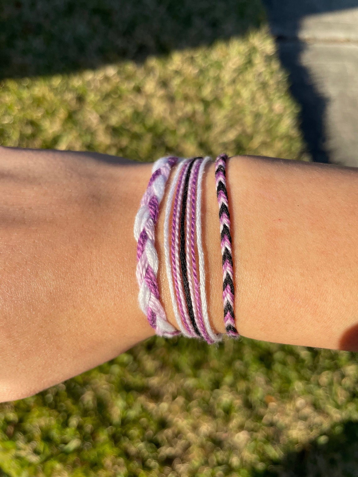 Pura Vida style bracelets purple thread/string bracelet set Etsy