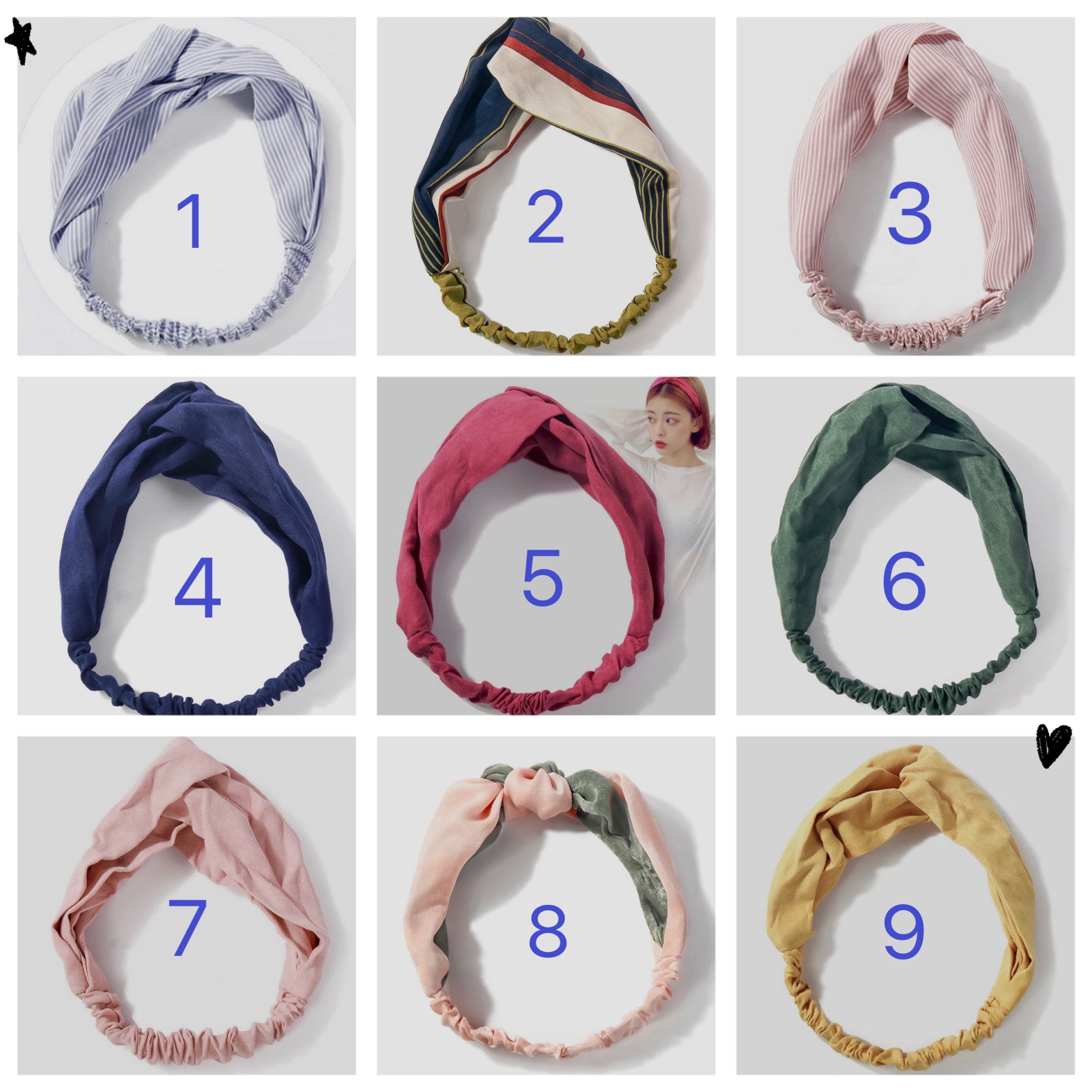 Fabric headband women wide headband beach turban casual Etsy