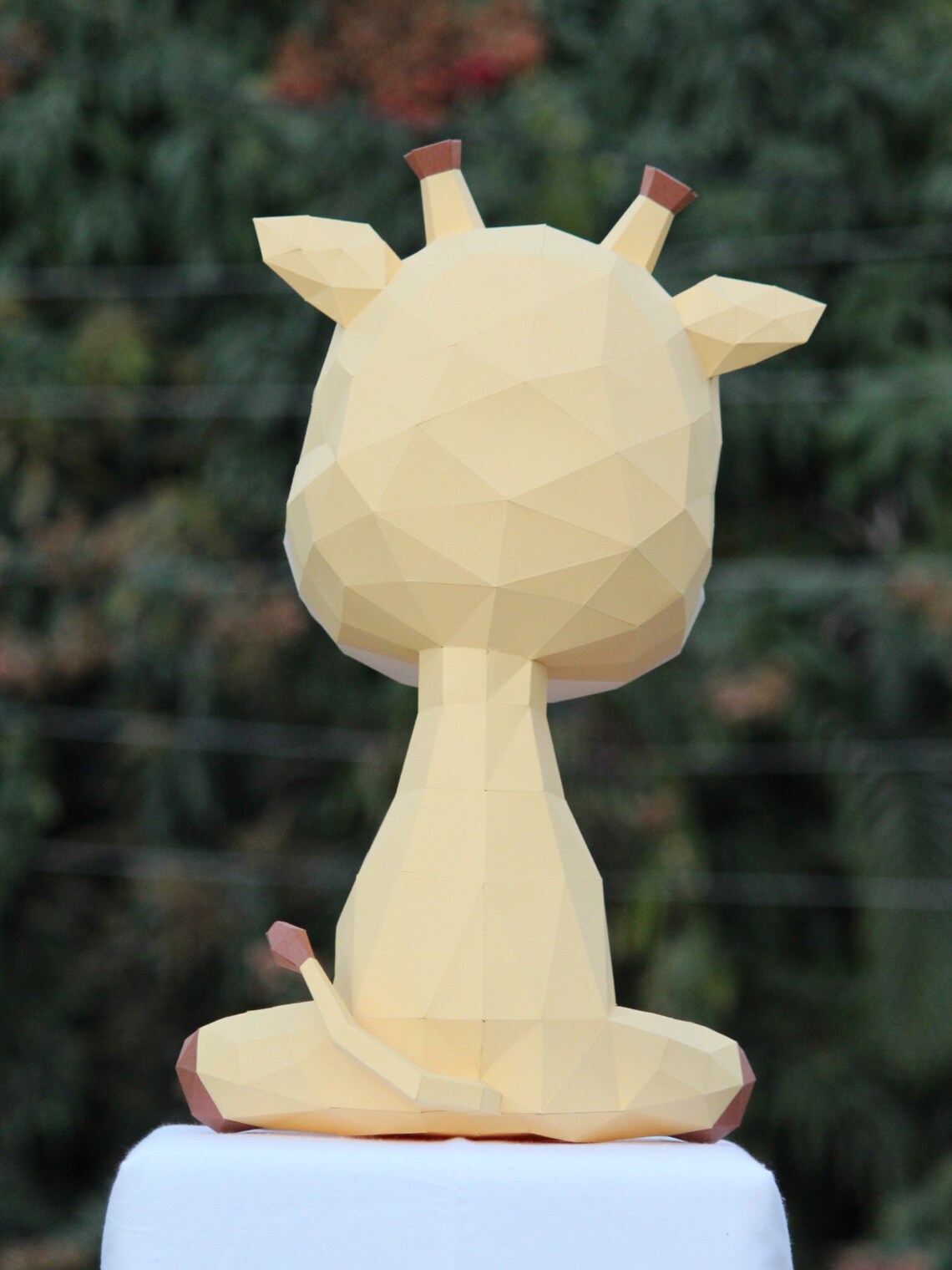 Low Poly Paper Craft Giraffe 3d Giraffe Papercraft DIY Etsy