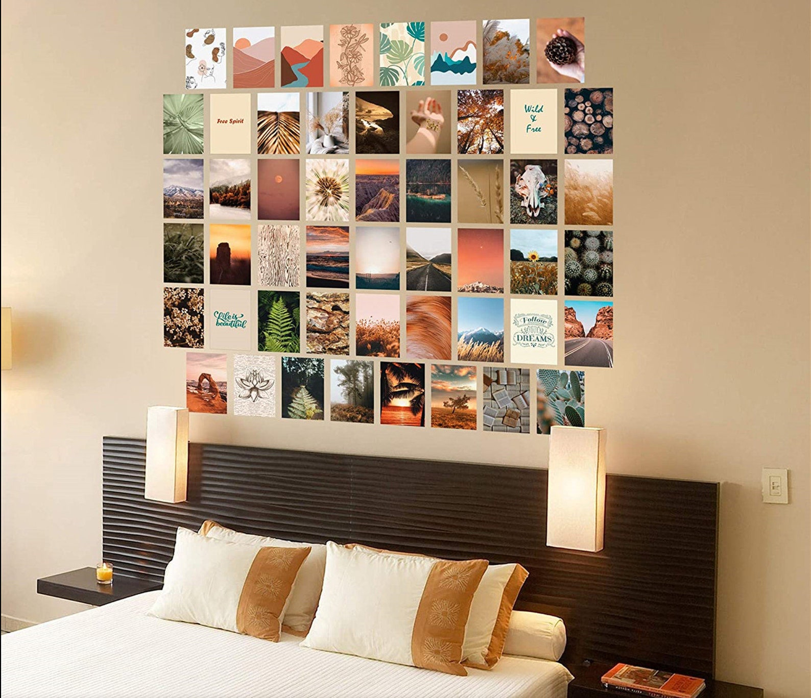 Wand-Collage-Kit Boho Wand-Dekor 50 Drucke Set perfekte | Etsy