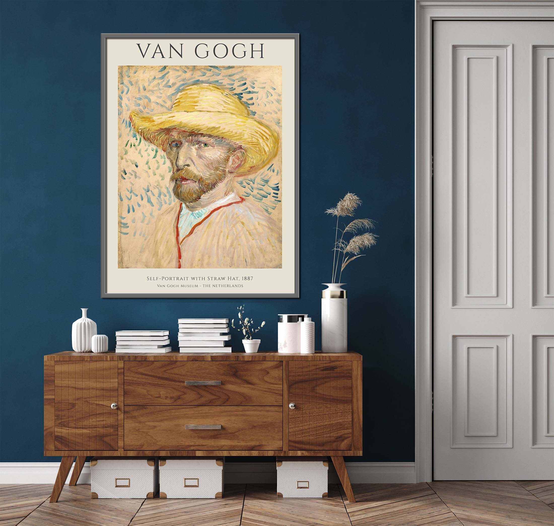 Vincent Van Gogh Poster Self Portrait With a Straw Hat - Etsy