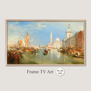 Samsung Frame TV Art, William Turner - Venice, 4k & 8k UHD-2 Digital Wall Art, Instant Download