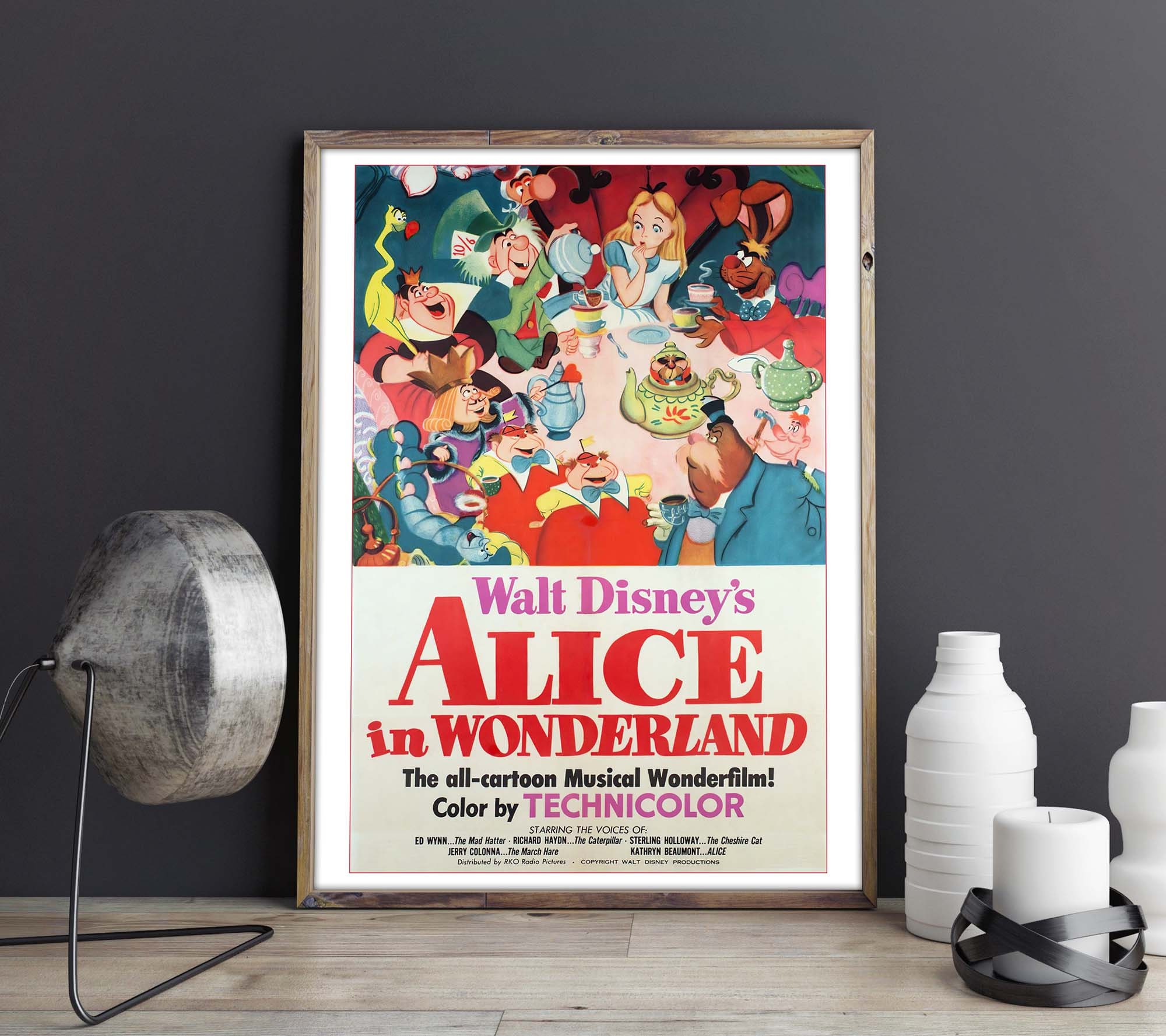 Alice in Wonderland Vintage Movie Poster Downloadable Art - Etsy