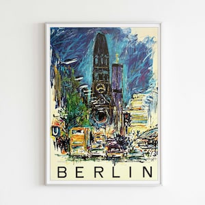 Vintage Berlin Poster, Downloadable Art Print, Instant Download.