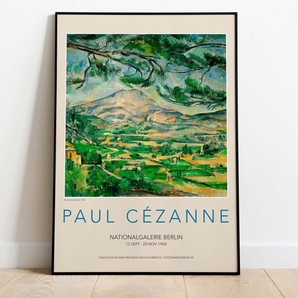 Paul Cezanne - Mont Sainte-Victoire, Affiche imprimable, Impression d'art téléchargeable, Téléchargement instantané