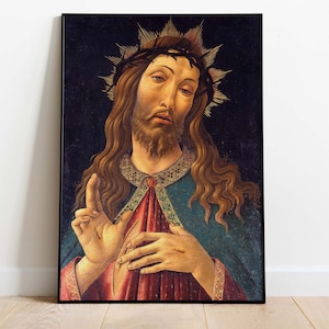 Jesus Christ by Sandro Botticelli Poster, Christ the Redeemer, Downloadable Art Print, Instant Download