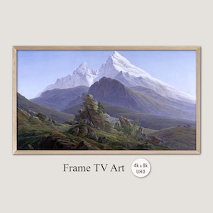Samsung Frame TV Art, 4k & 8k UHD-2 Digital Wall Art, Caspar David Friedrich - The Watzmann, Instant Download