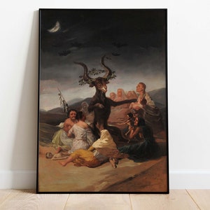 Goya - Witches Sabbath, Downloadable Poster, Printable Art, Instant Download Digital