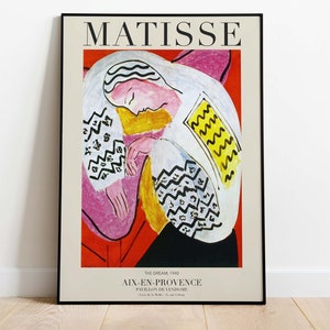 Affiche de l&#39;exposition Henri Matisse, Le rêve (1940), Impression d&#39;art téléchargeable, Téléchargement instantané