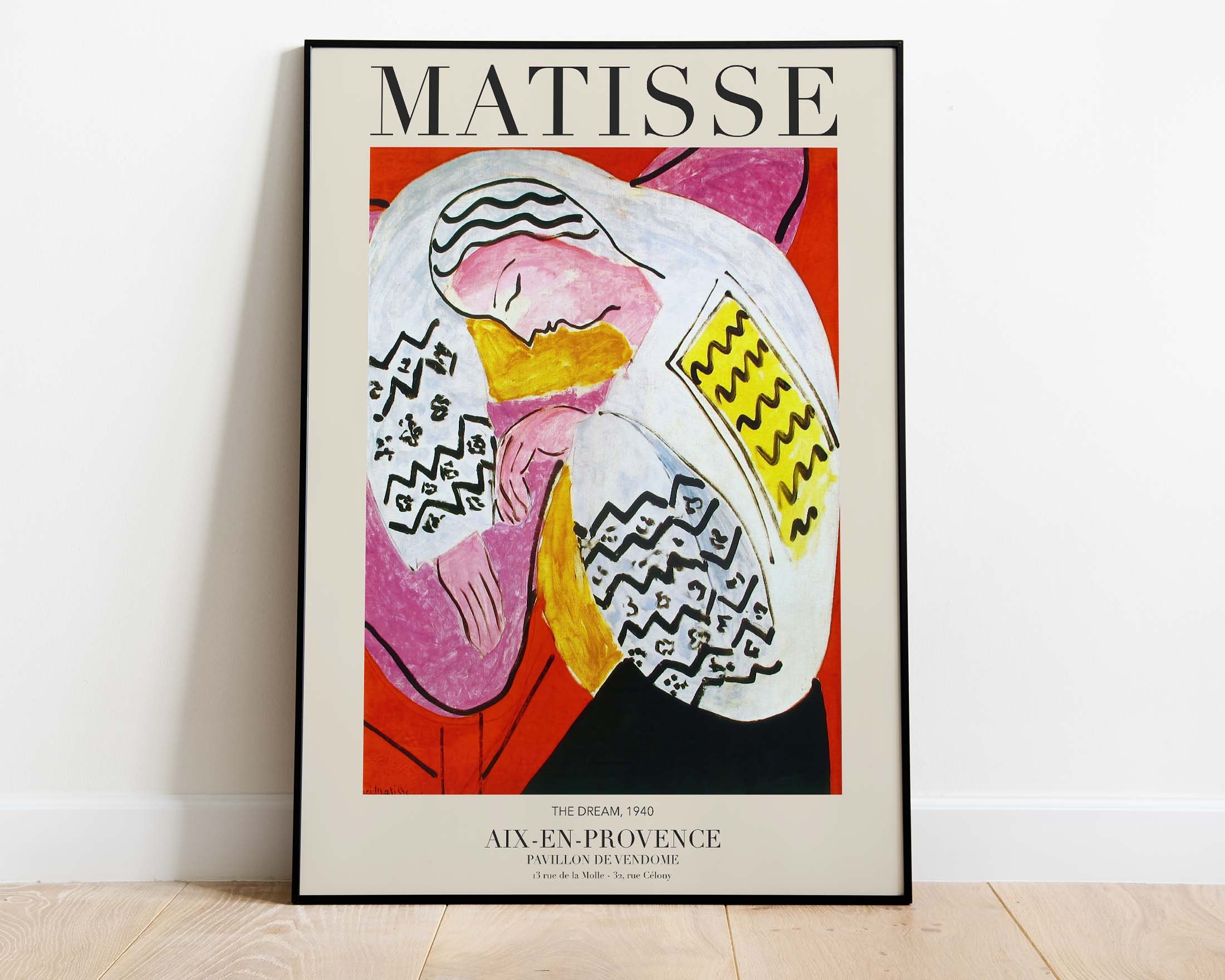 アートポスター アンリ・マティス ミュージアムポスター 画家『アンリ・マティス』スウェーデンの現代美術館制作ポスター