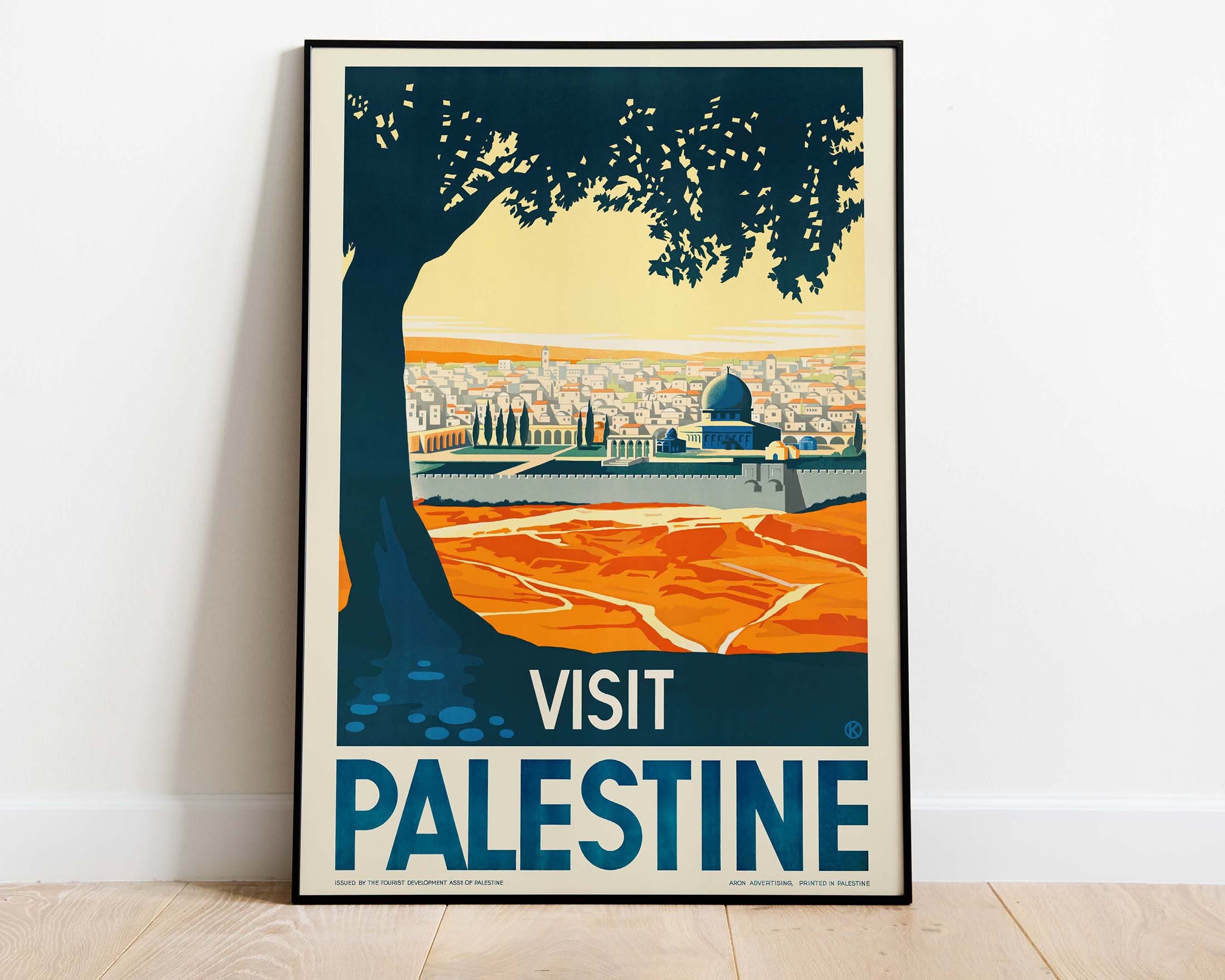 Palestine Poster Vintage Travel Poster Downloadable Hi-res Etsy