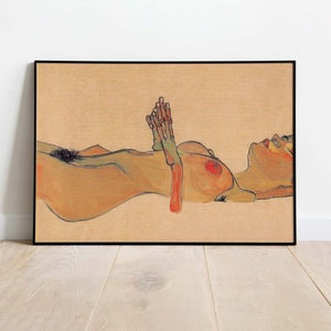 Egon Schiele Poster - Dead Girl, Downloadable Art Print, Instant Download