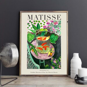 Henri Matisse Exhibition Poster, The Goldfish, Downloadable Art Print, Instant Download image 4