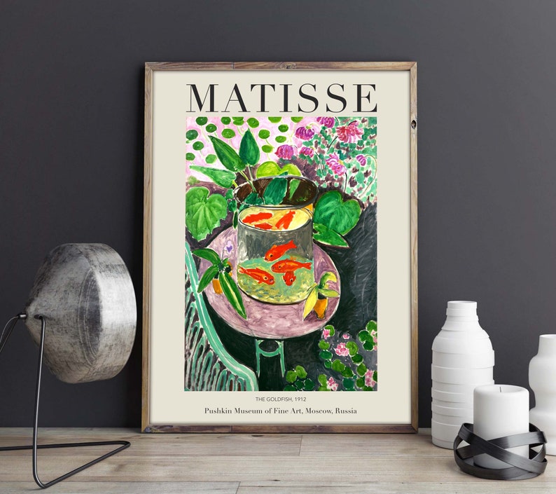 Henri Matisse Exhibition Poster, The Goldfish, Downloadable Art Print, Instant Download image 4