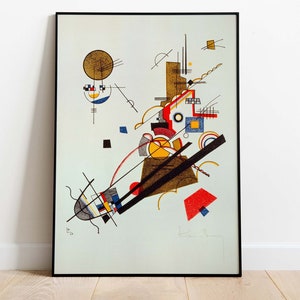 Wassily Kandinsky Poster - Frohlicher Aufstieg, Printable Art Poster, Instant Download