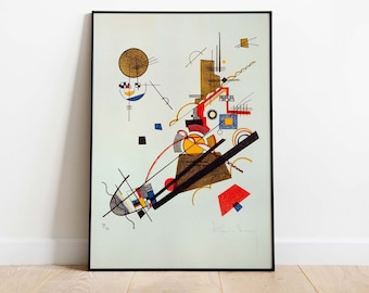 Wassily Kandinsky Poster - Frohlicher Aufstieg, Printable Art Poster, Instant Download