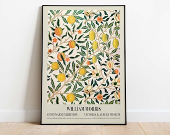 William Morris Exhibition Poster, Downloadable Art Print, Instant Download