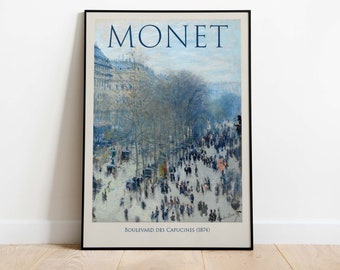 Claude Monet - Boulevard des Capucines, Downloadable Art, Instant Download