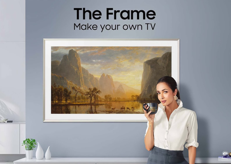 Samsung Frame TV Art, Albert Bierstadt Valley of the Yosemite, 4k & 8k UHD-2 Digital Wall Art, Instant Download image 3