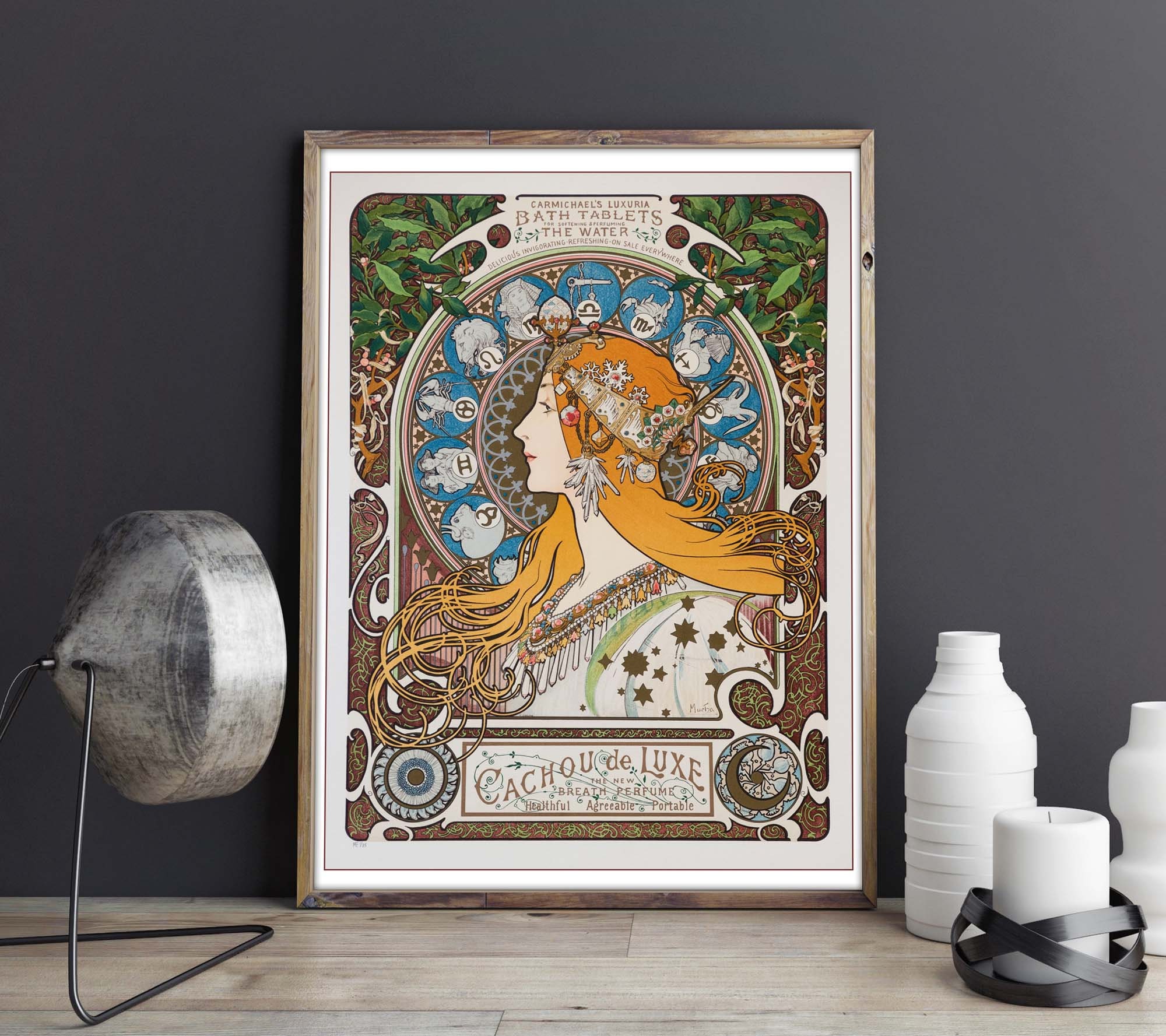 Alfons Mucha 6 Poster Set Printable Vintage Art Nouveau | Etsy